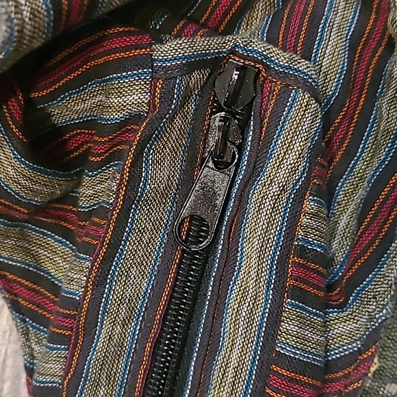 Rising International Green Bohemian Bag Peace Embroidered Crossbody Slingbag - Picture 7 of 14